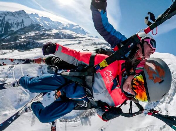 Parapente Le Corbier vol hiver